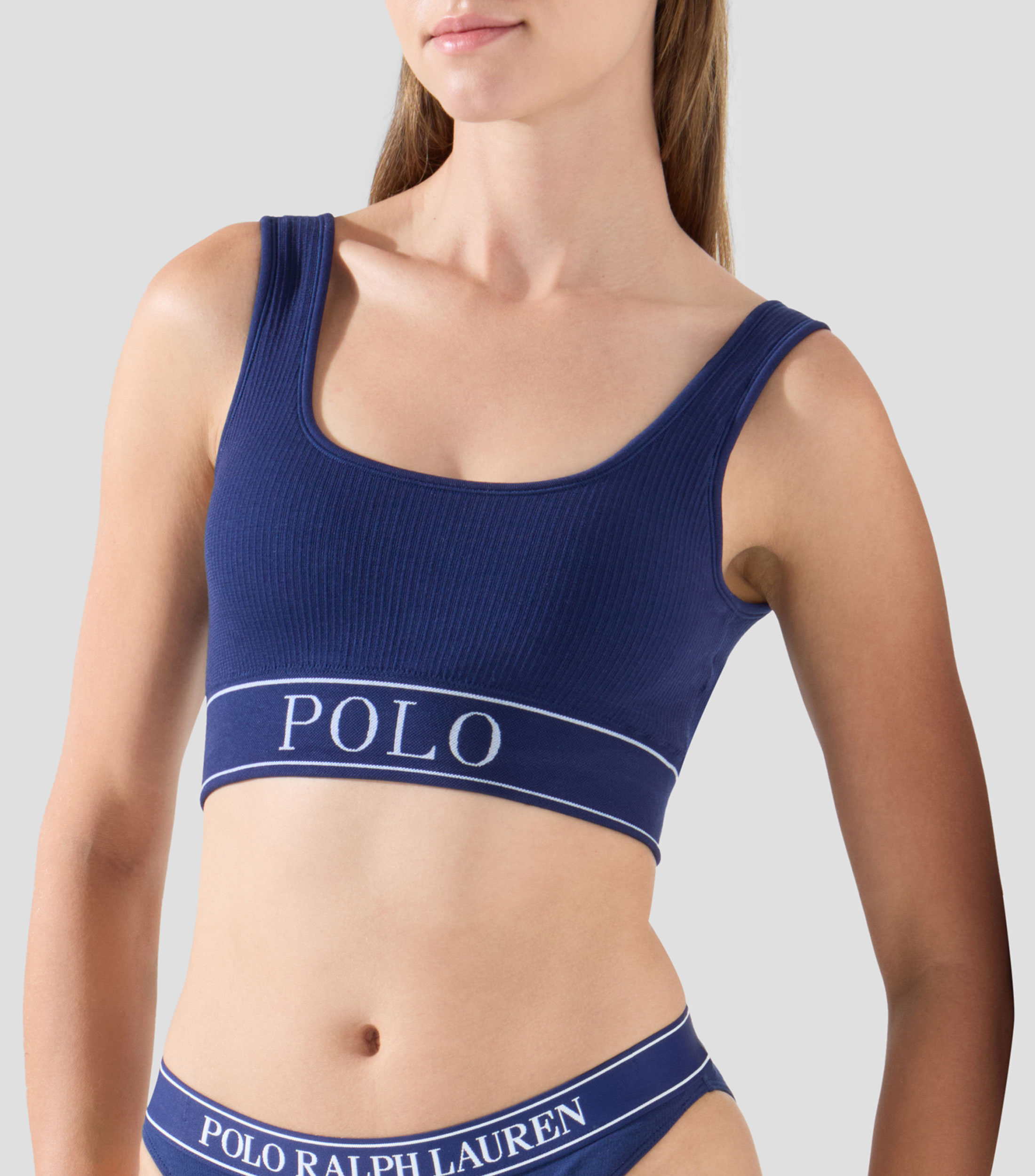 Top de escote redondo sin costuras Mujer